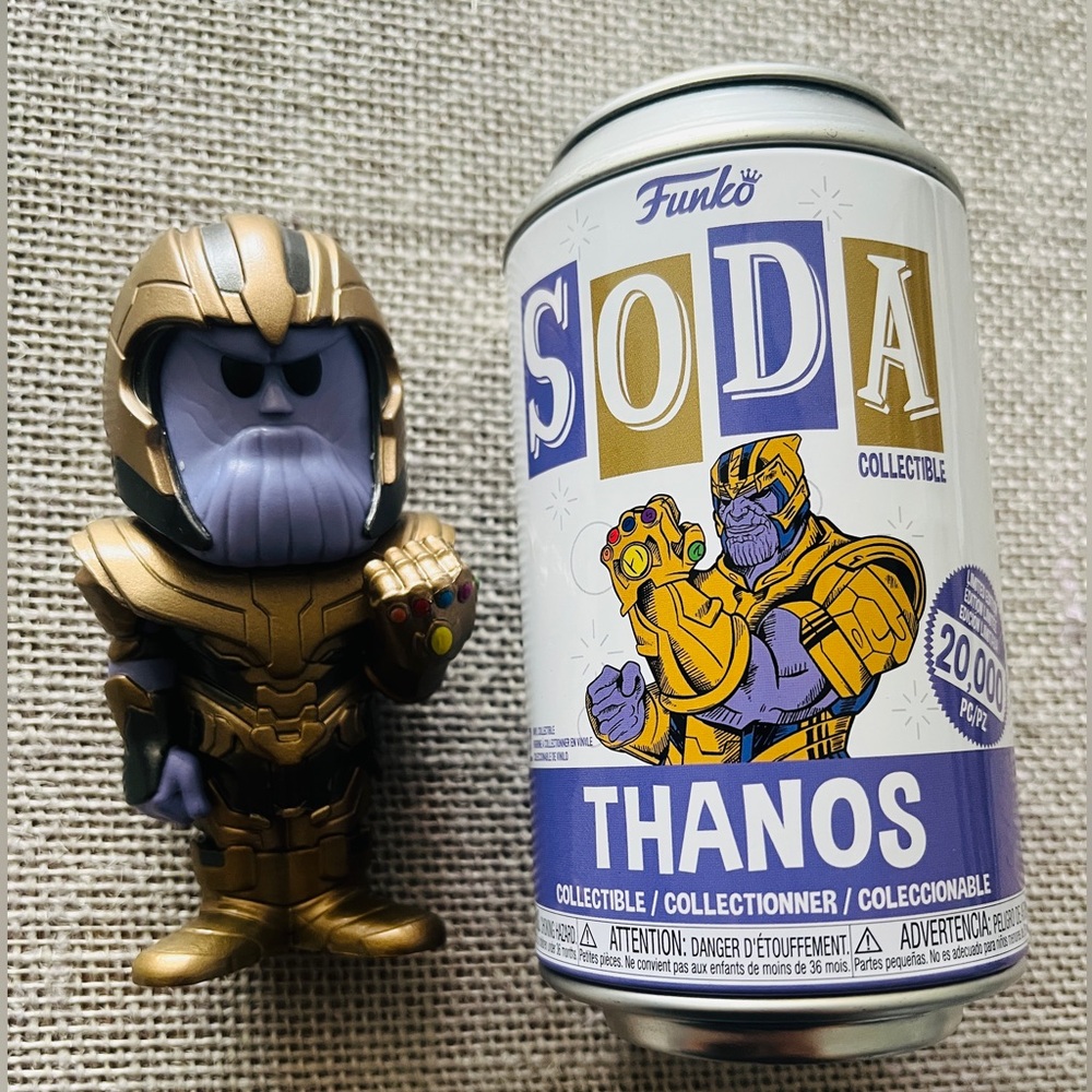 Funko Vinyl Figure - Soda Can:  Marvel - Thanos - Collectible